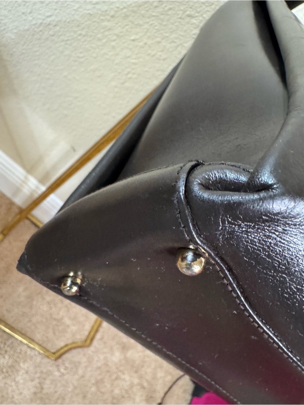 Gucci Vintage Brown Leather Shoulder Bag with Tan Interior - Picture 14 of 16